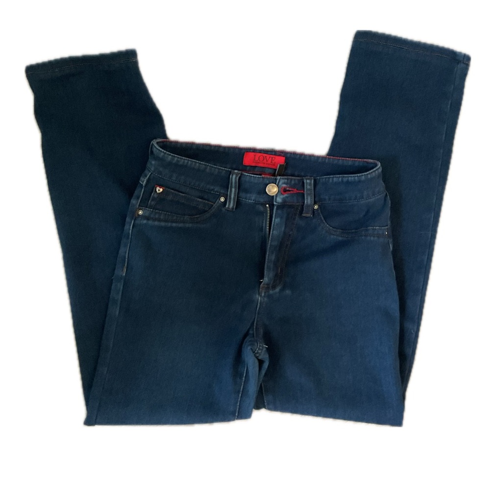 FDJ LOVE Premium Denim Dark Wash Women's High Waist  Jean.